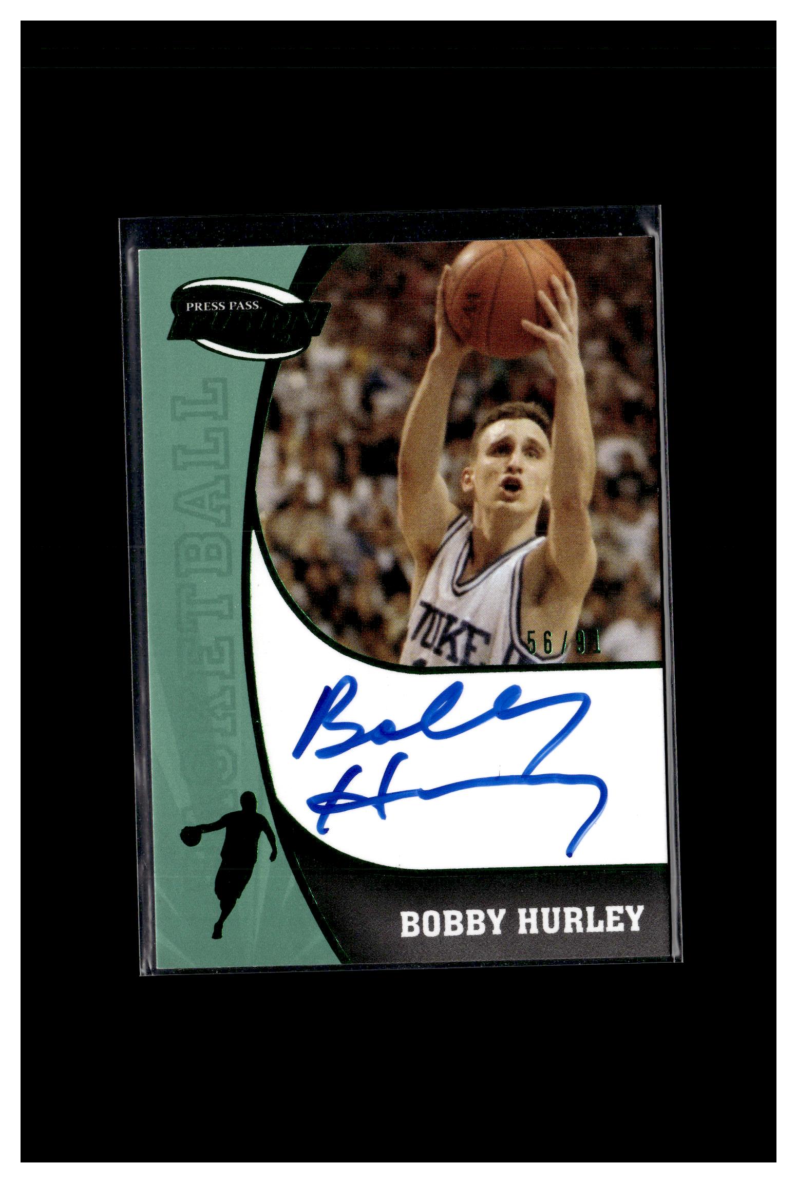 2009 Press Pass Fusion #SS-BH Bobby Hurley Autographs Green #/91
