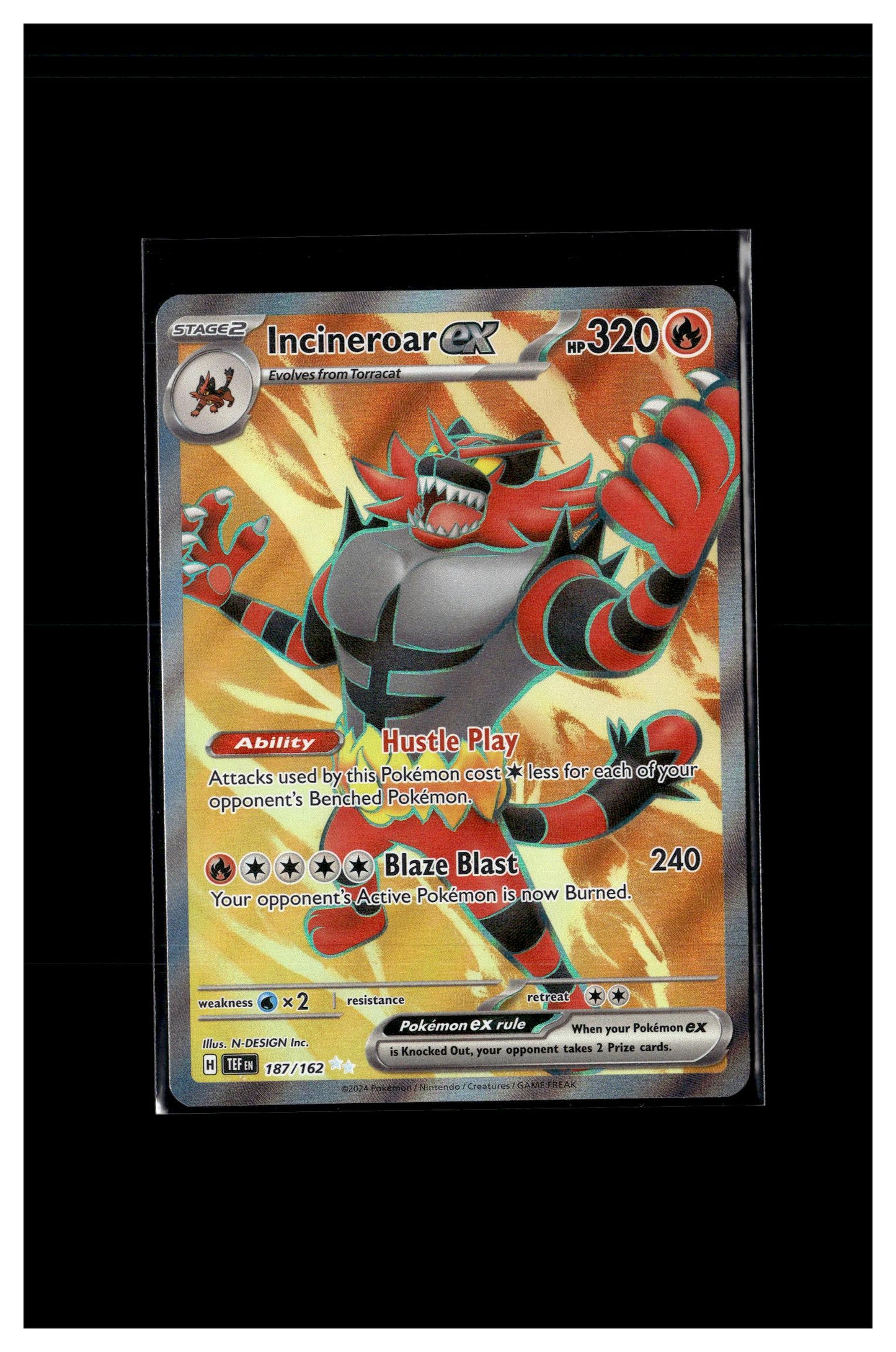 SV05: Temporal Forces #187/162 Incineroar ex