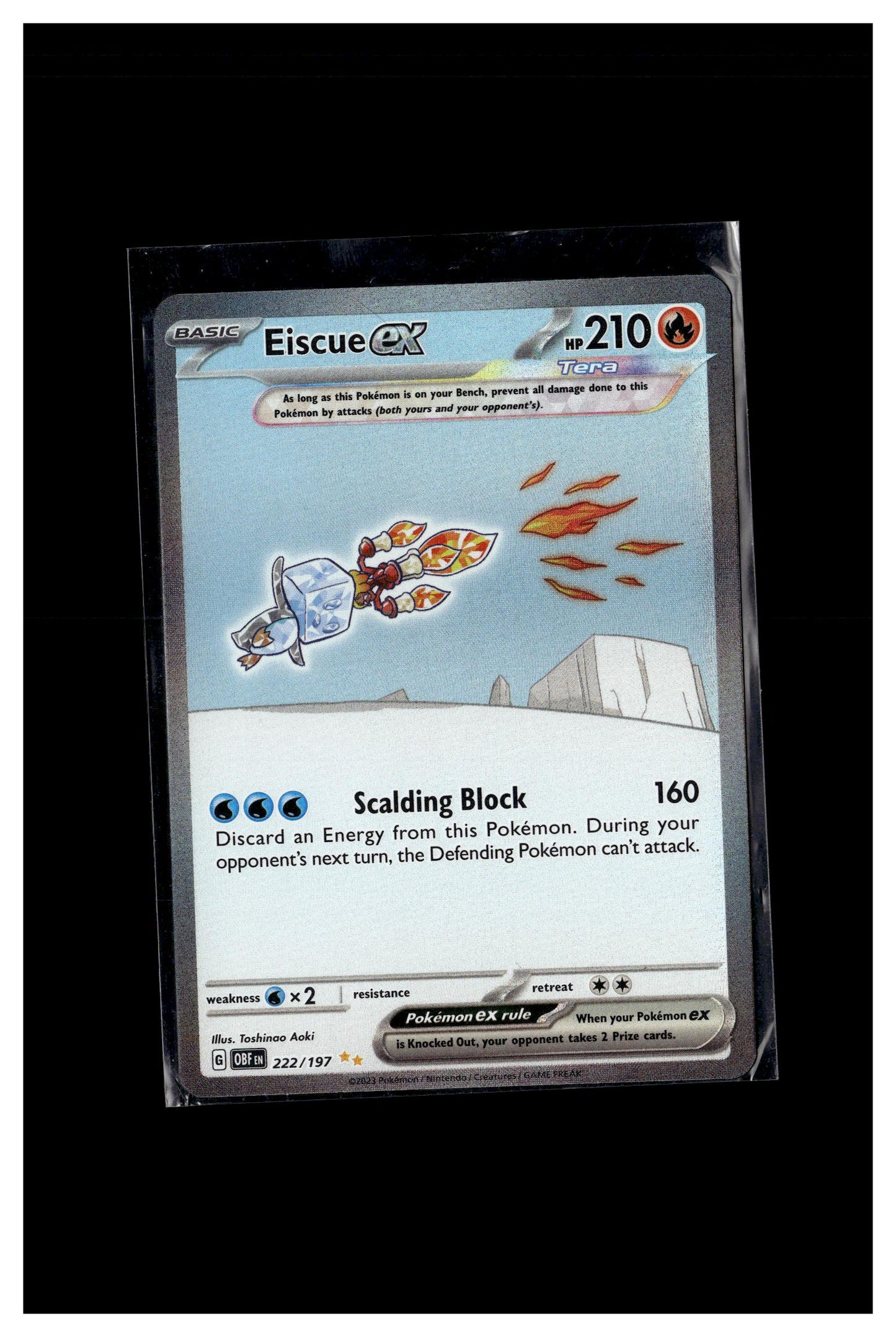SV03: Obsidian Flames #222/197 Eiscue ex