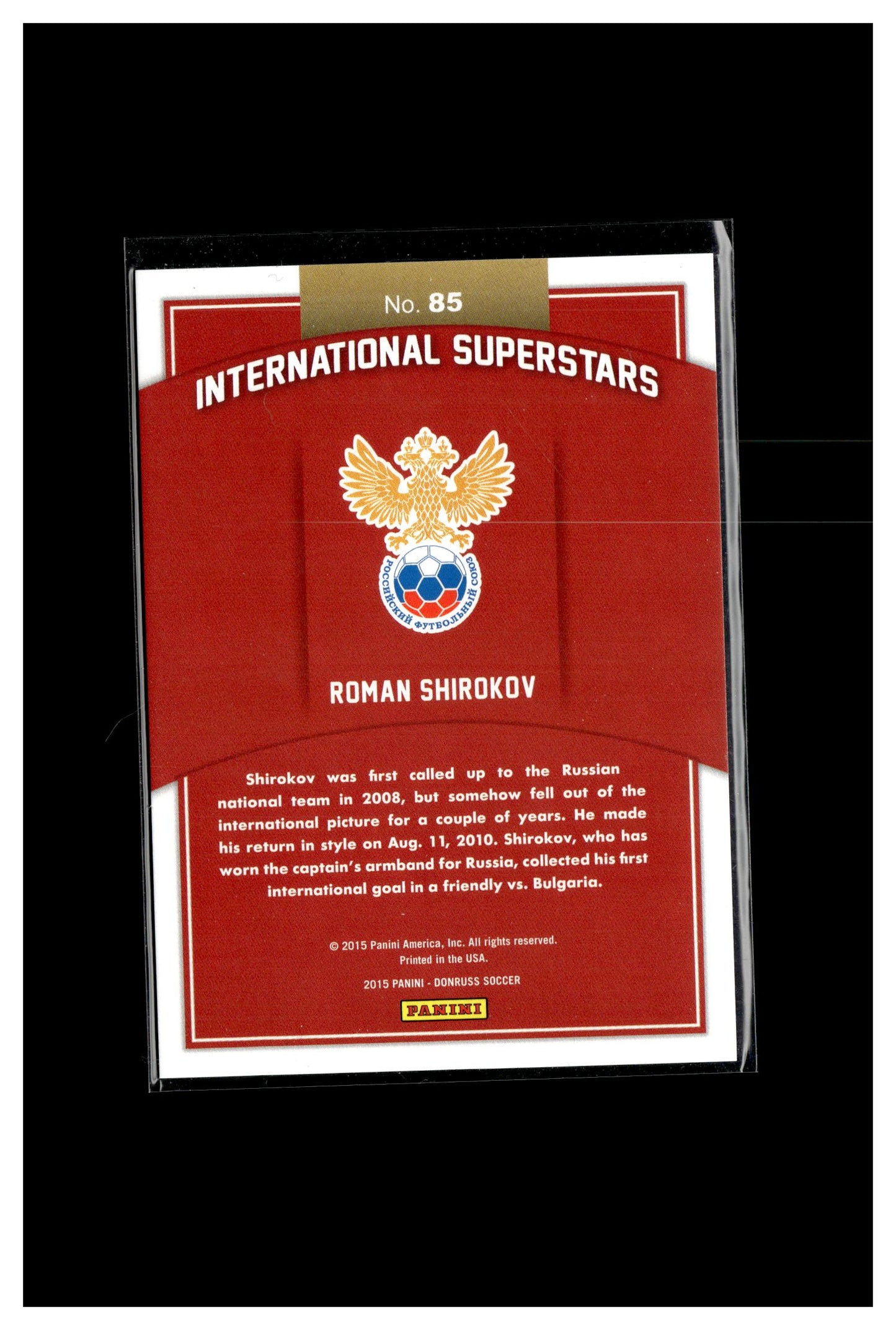 2015 Donruss #85 Roman Shirokov Bronze Press Proof #/299