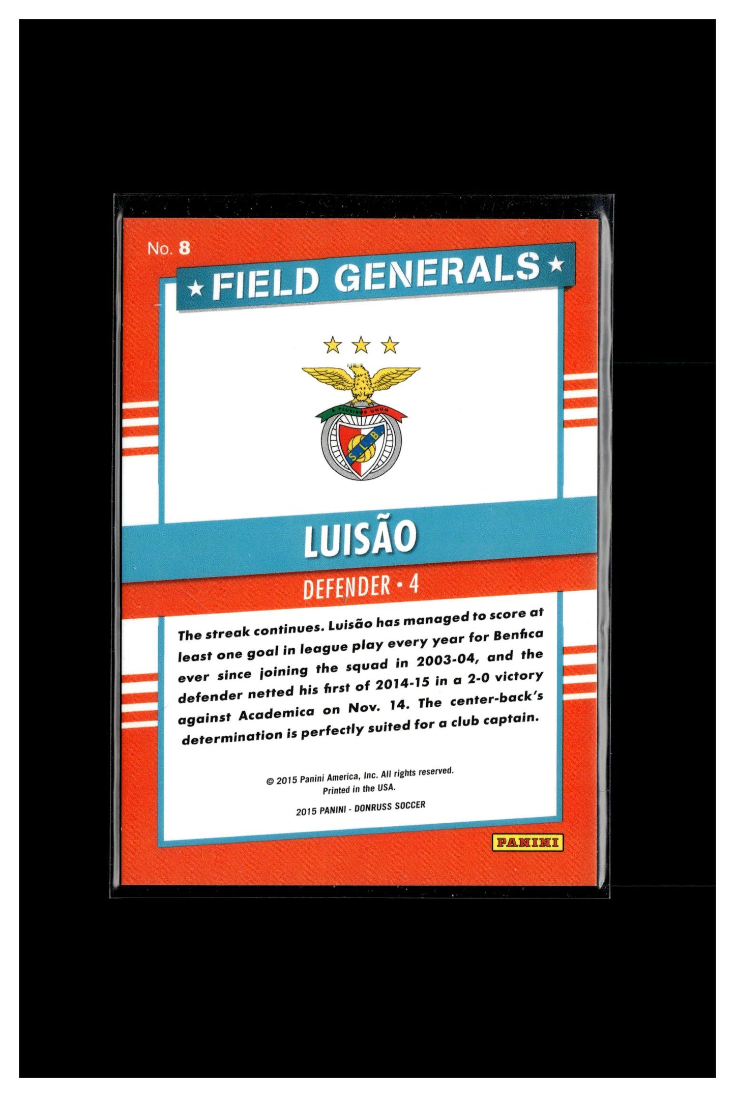 2015 Donruss #8 Luisao Field Generals Bronze Press Proof #/299