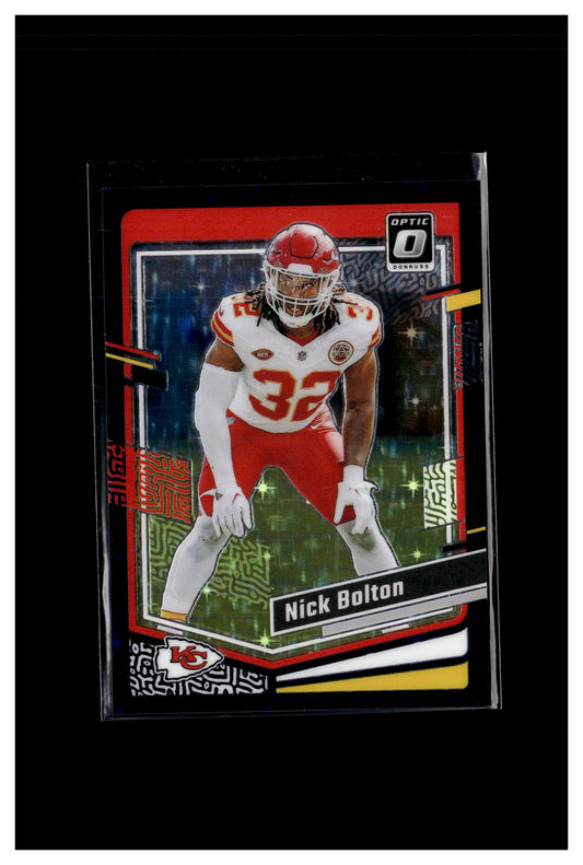 2023 Donruss Optic #92 Nick Bolton Purple Stars #/15