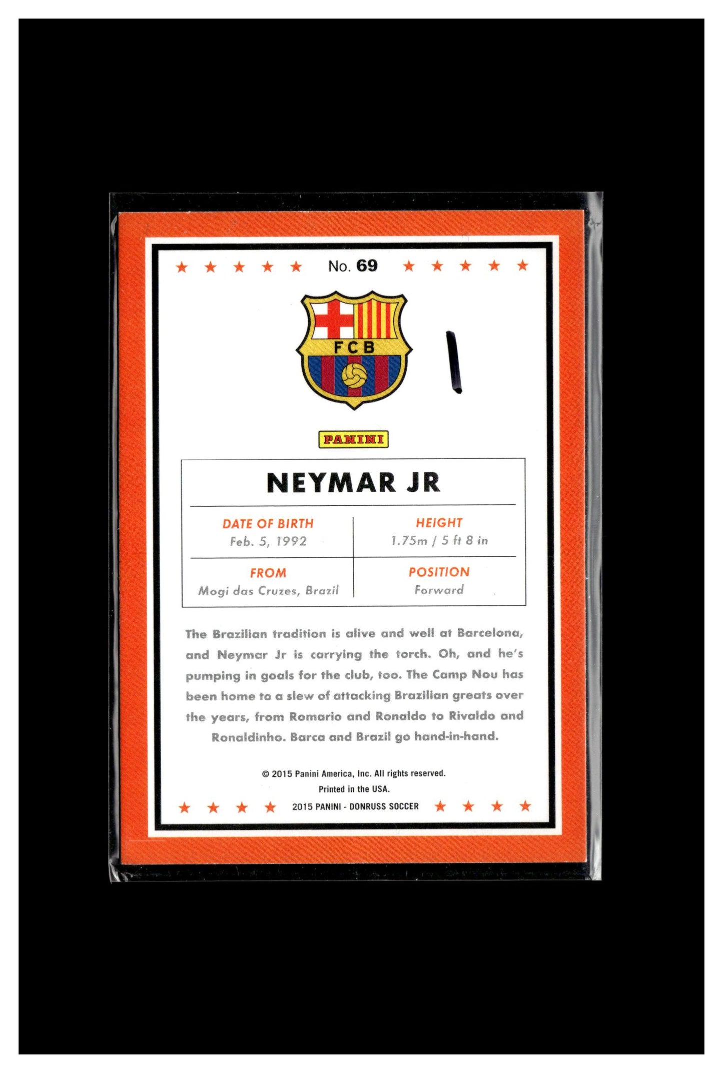 2015 Donruss #69 Neymar Jr