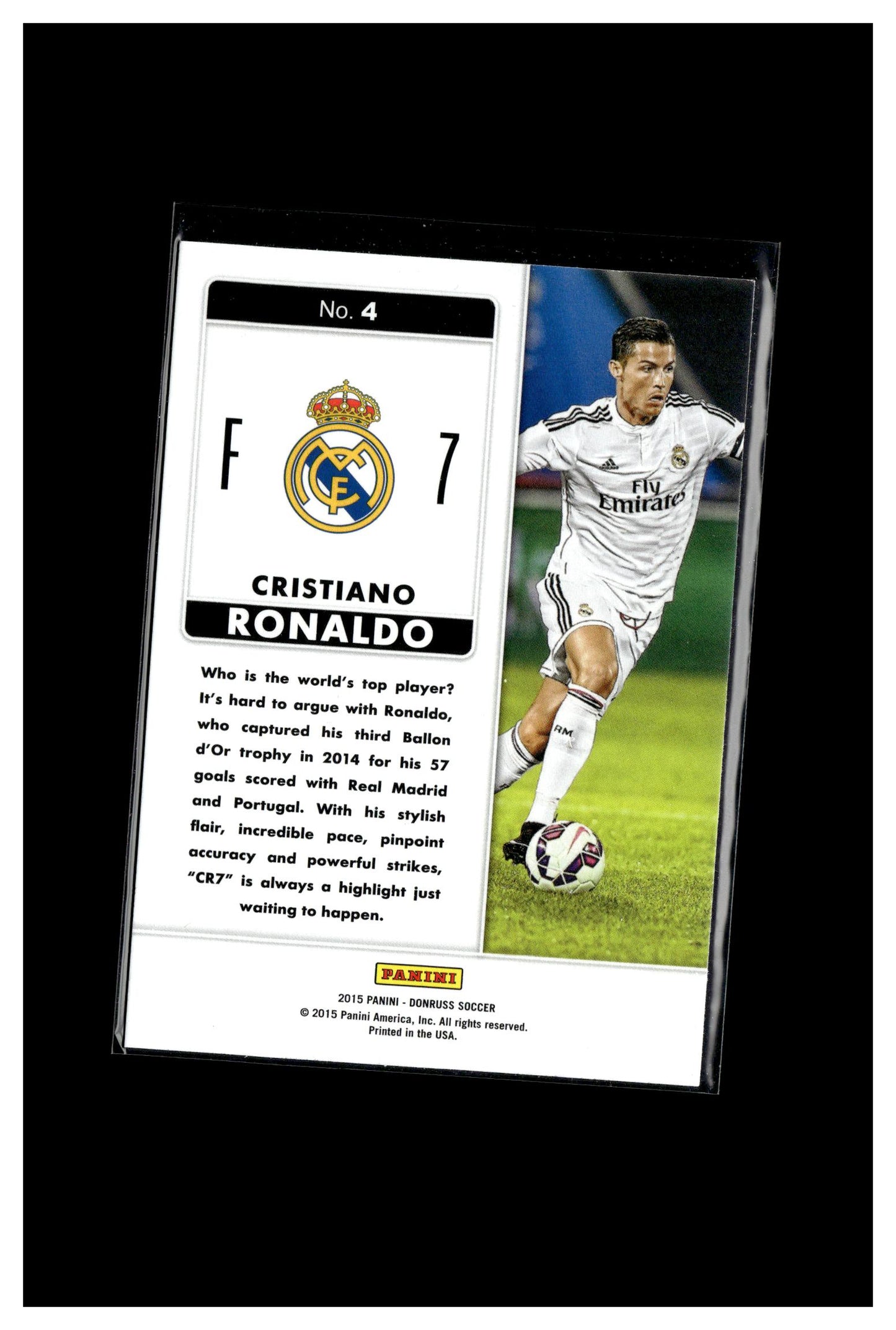 2015 Donruss #4 Cristiano Ronaldo Fantastic Finishers