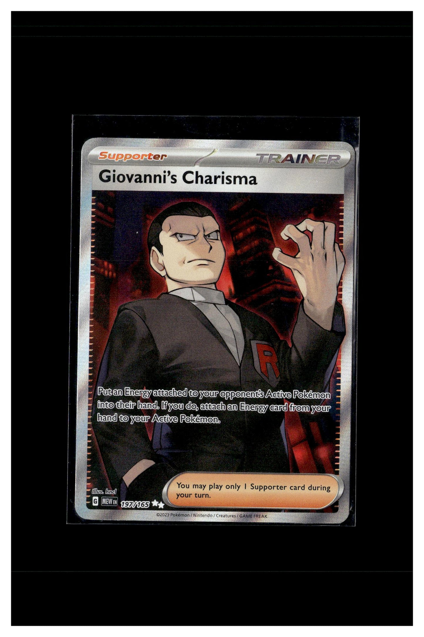 SV: Scarlet & Violet 151 #197/165 Giovanni's Charisma