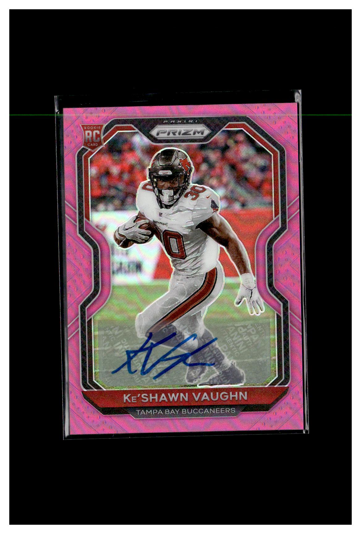 2020 Panini Prizm #320 Ke'Shawn Vaughn Rookie Autographs Prizm Pink