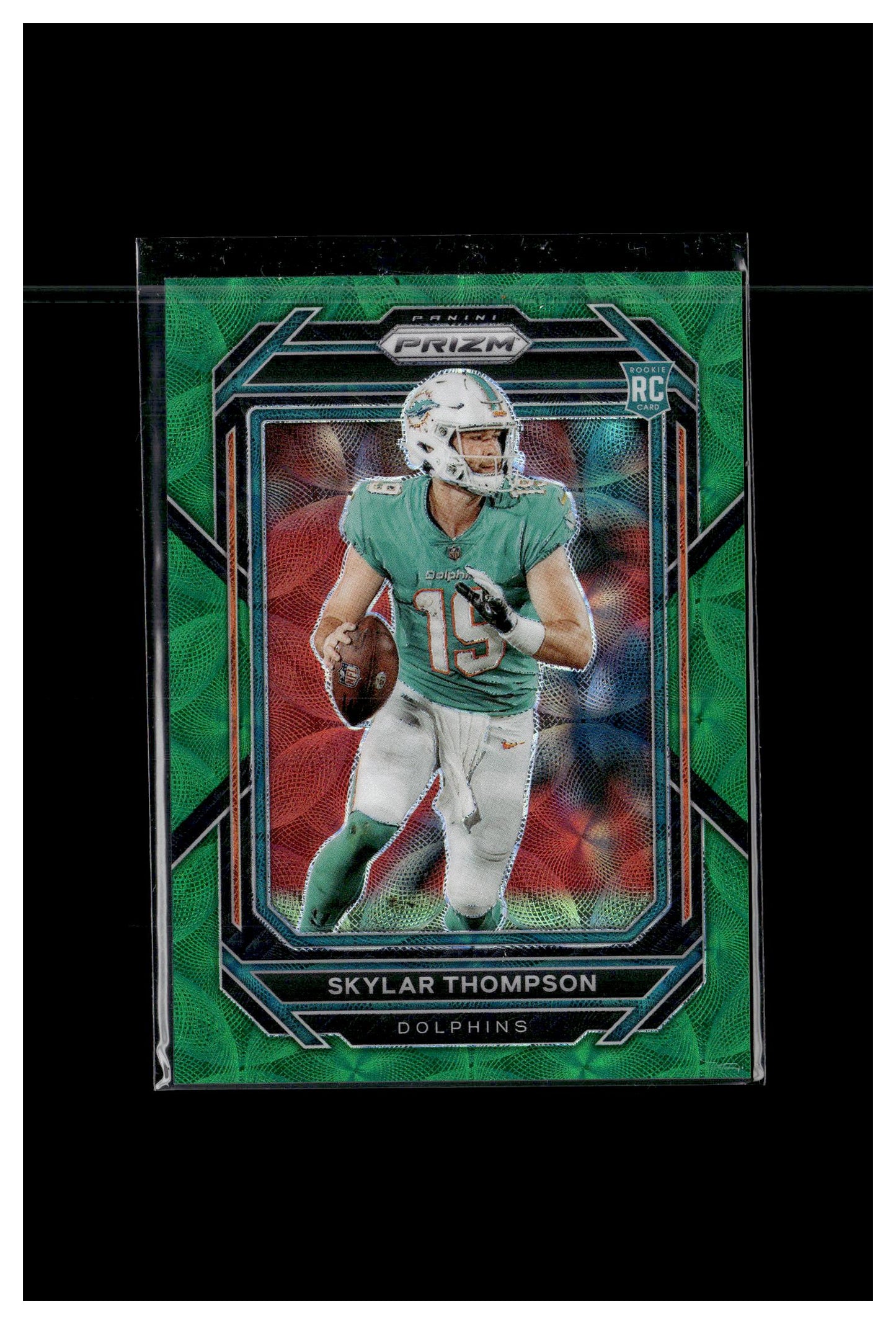 2022 Panini Prizm #354 Skylar Thompson Rookie Autographs Prizm Green Scope #/75
