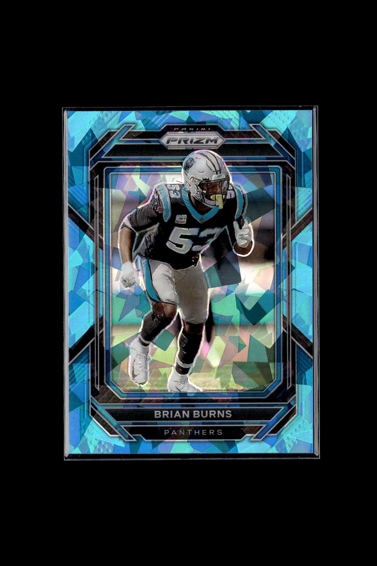 2022 Panini Prizm #44 Brian Burns Blue Ice #/99