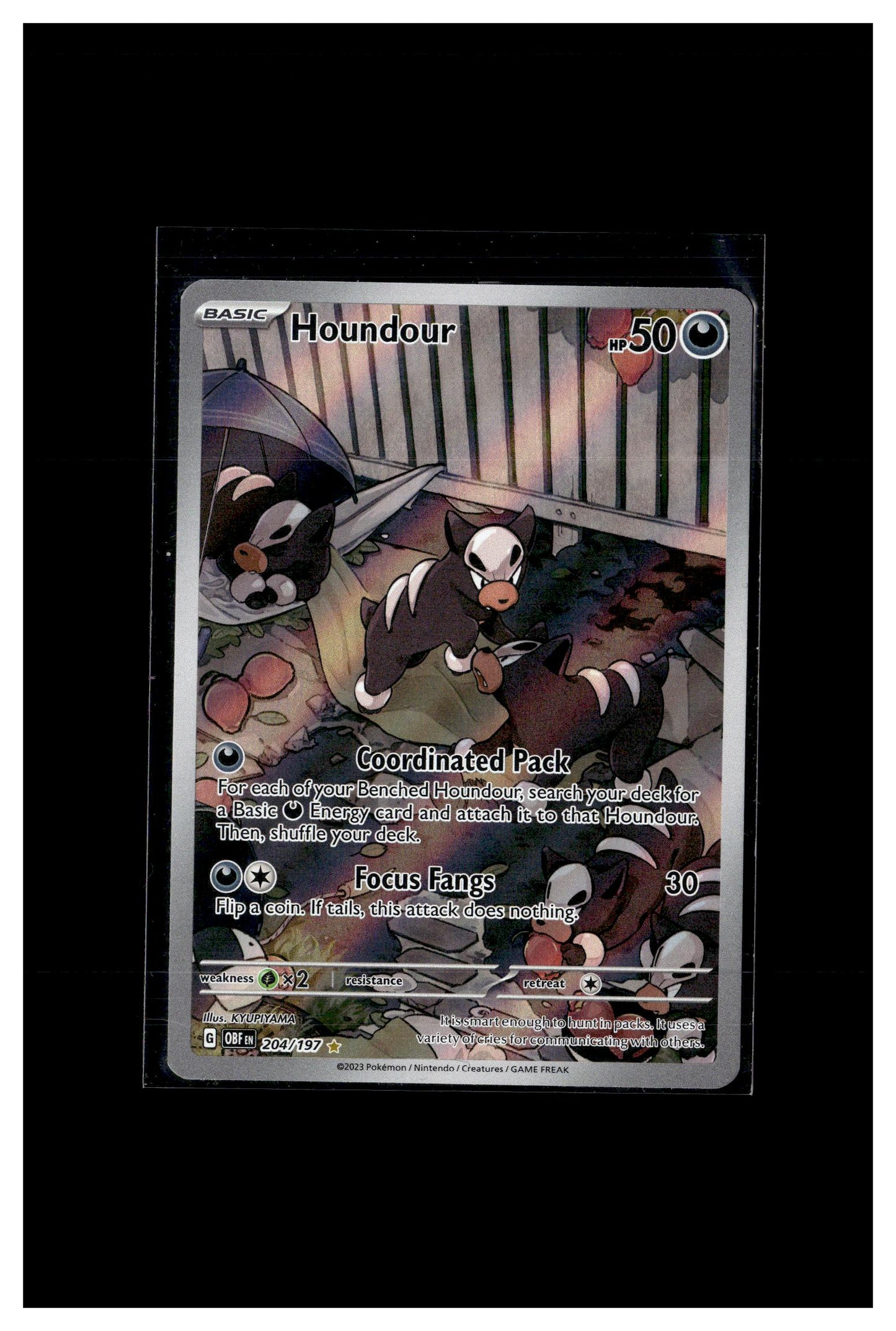 SV03: Obsidian Flames #204/197 Houndour