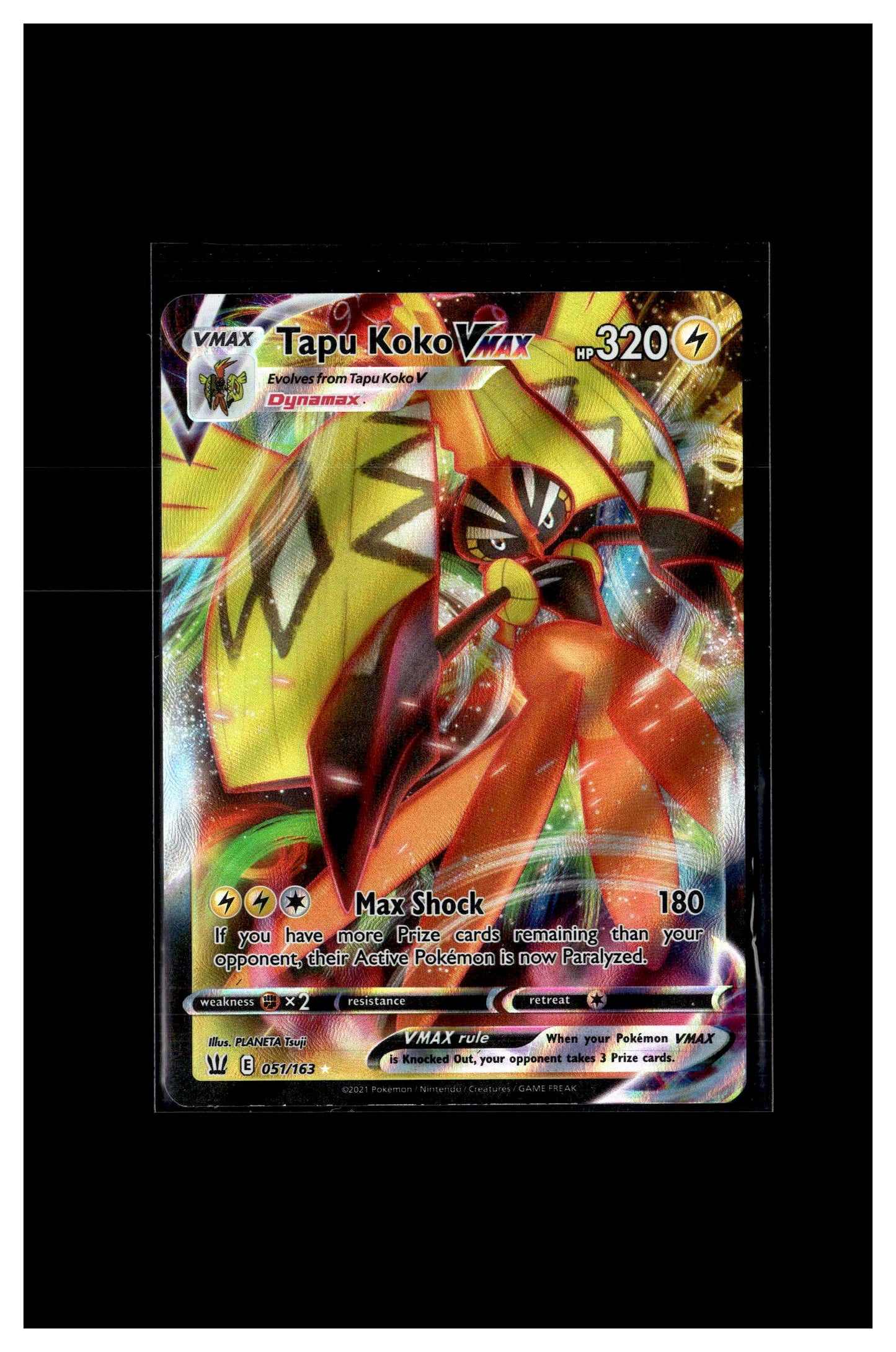 SWSH05: Battle Styles #051/163 Tapu Koko VMAX