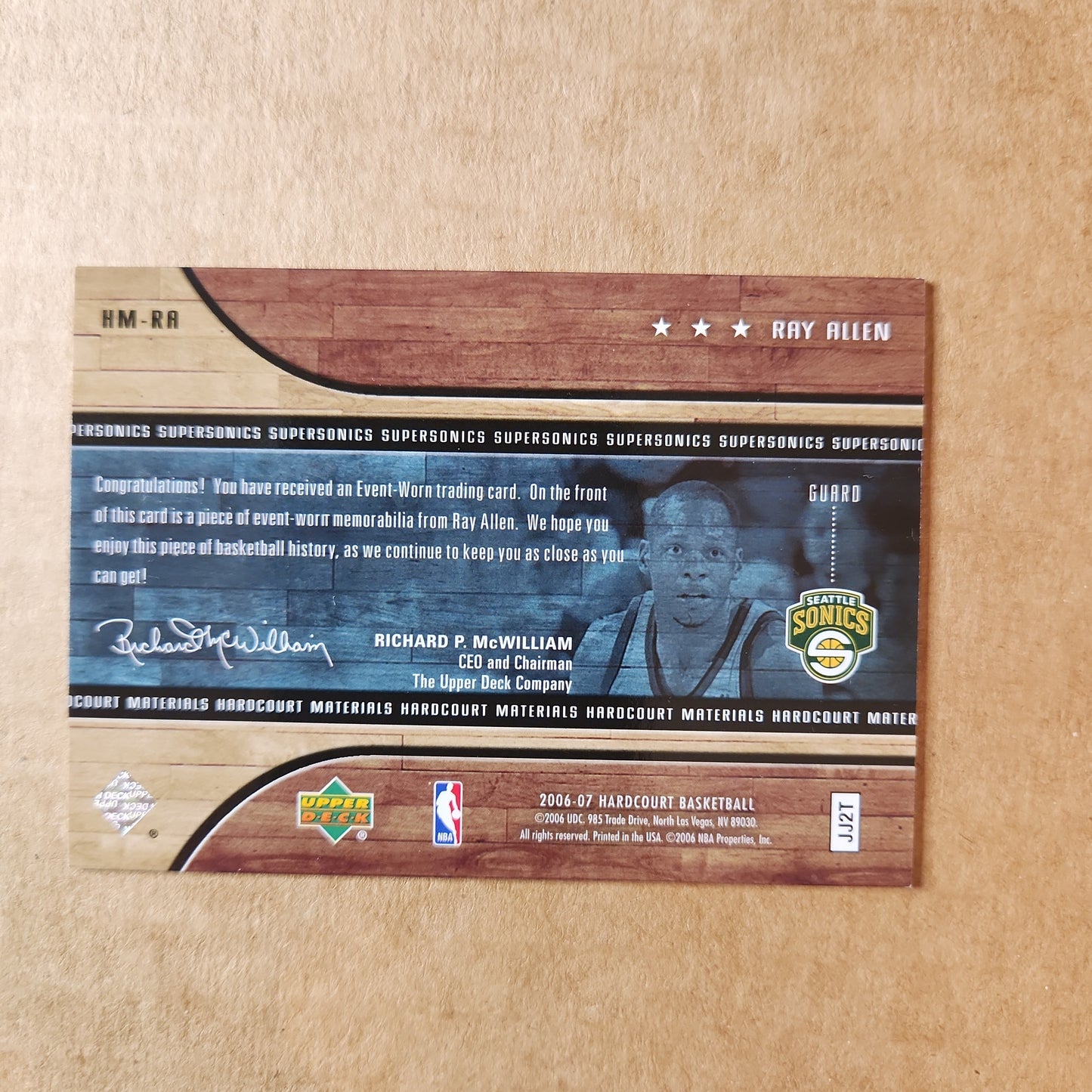 2006 Hardcourt Materials Ray Allen