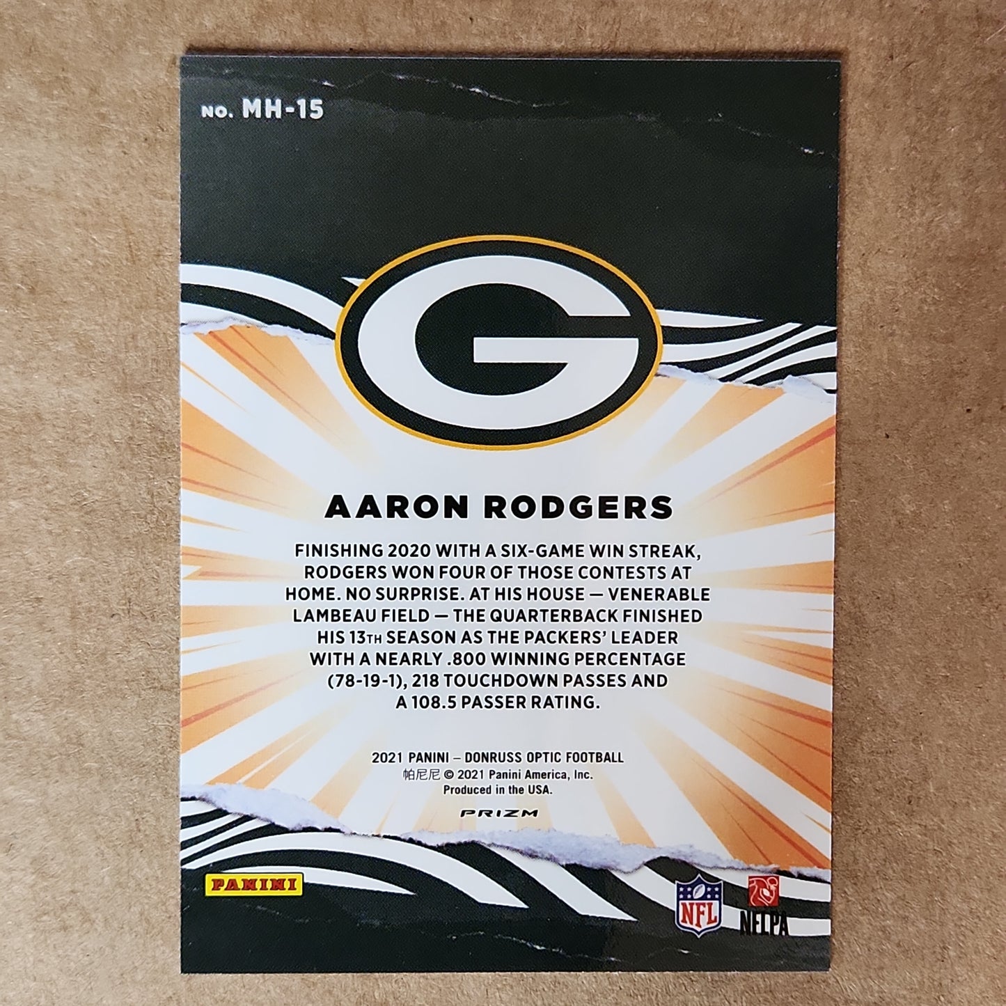 Aaron Rodgers My House Silver