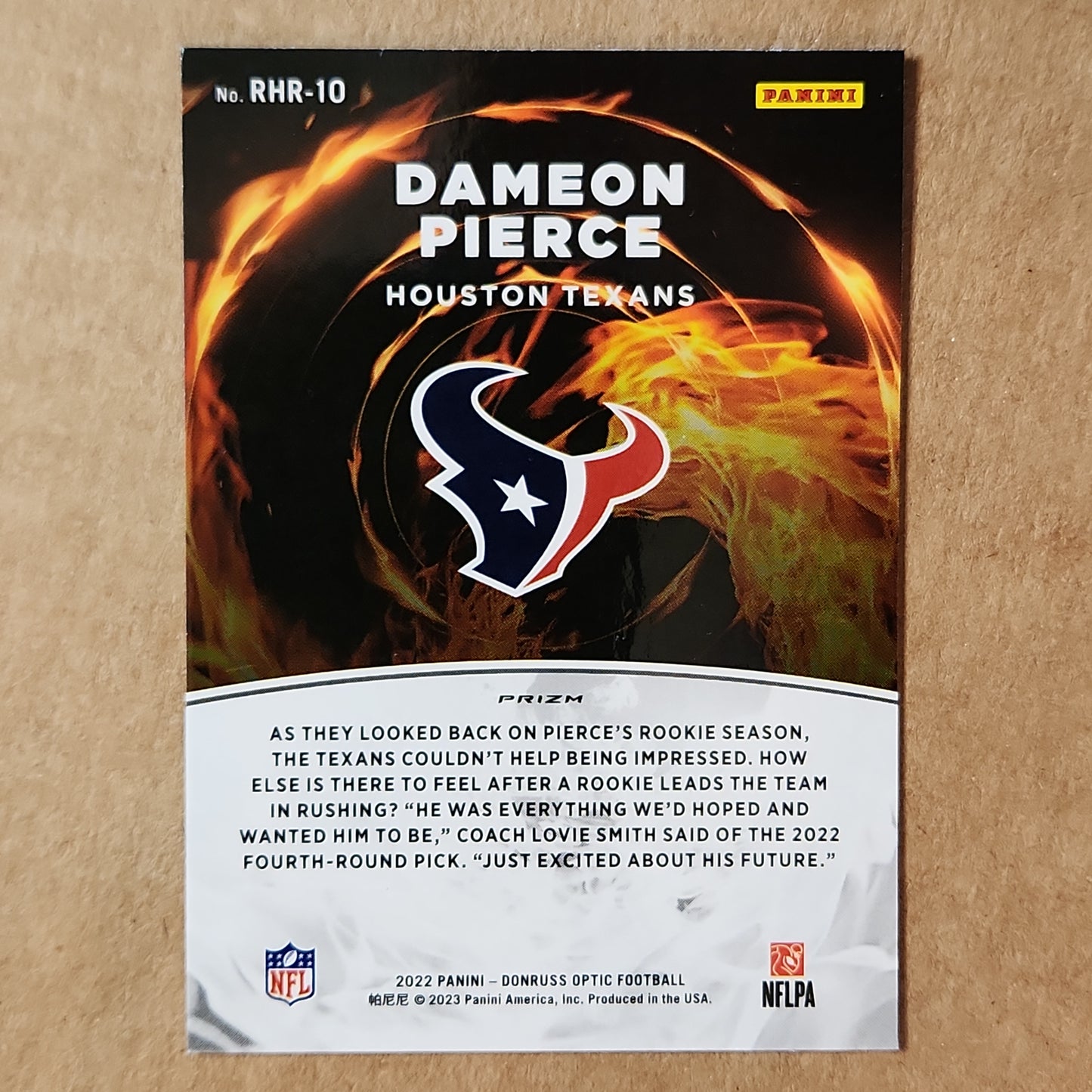 Dameon Pierce Red Hot Rookies Silver