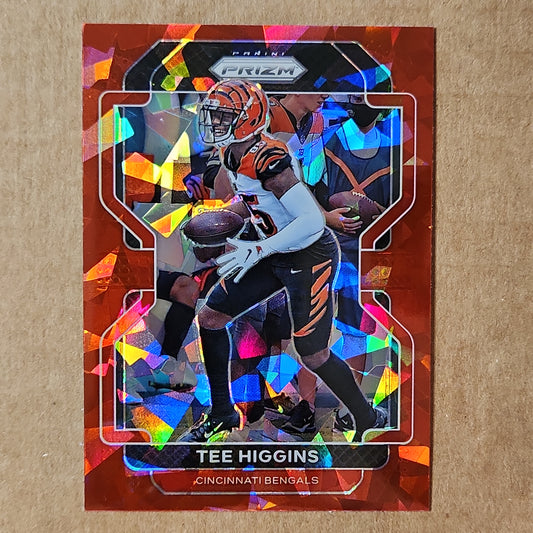 Tee Higgins Prizm Red Cracked Ice