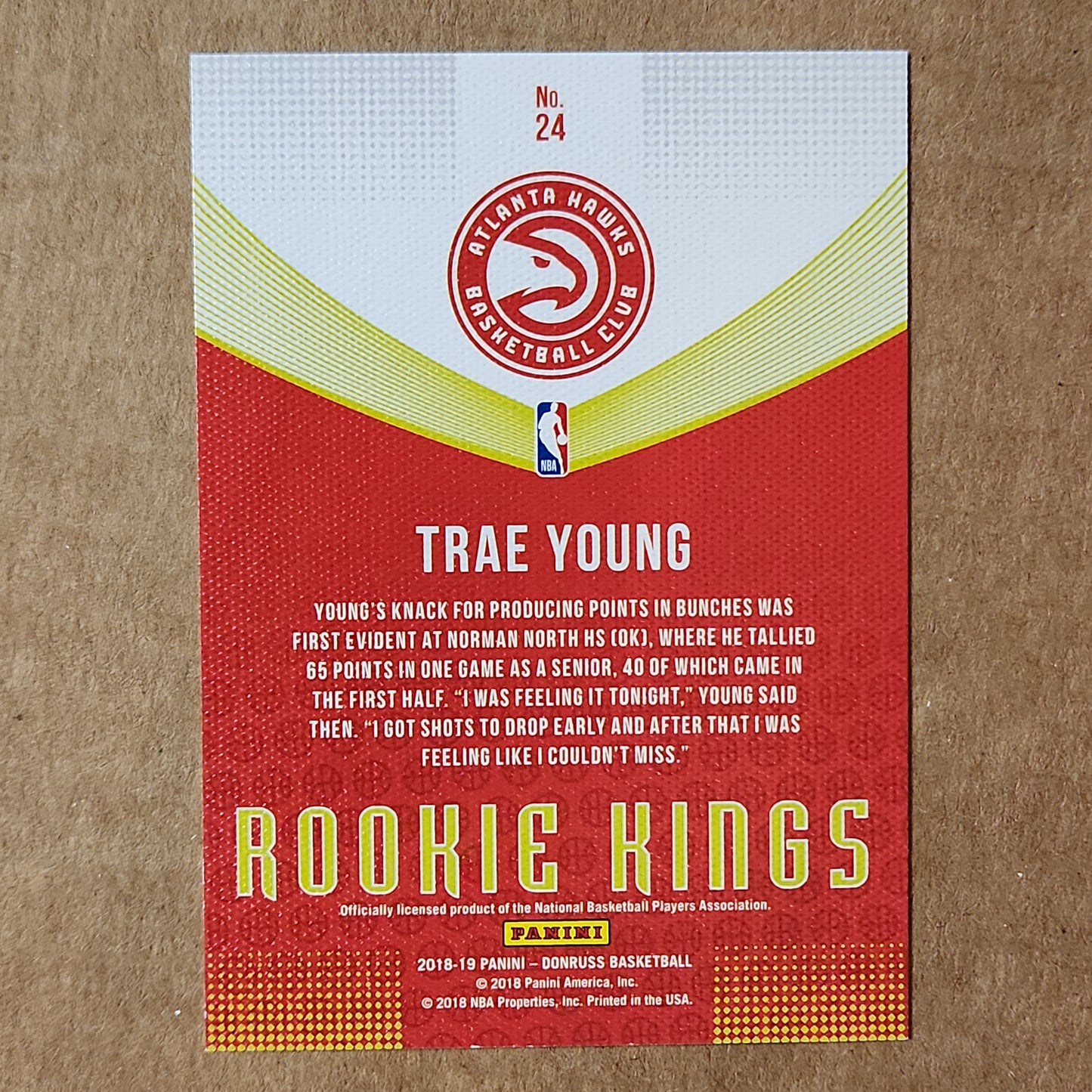 2018-19 Panini Donruss - Rookie Kings Press Proof #24