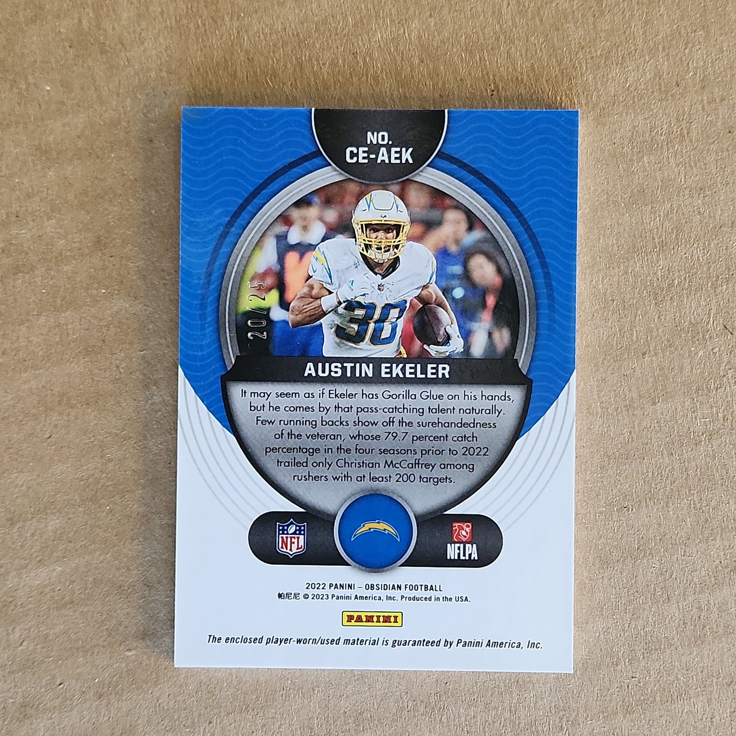 Austin Ekeler Patch /25 (300 Points)