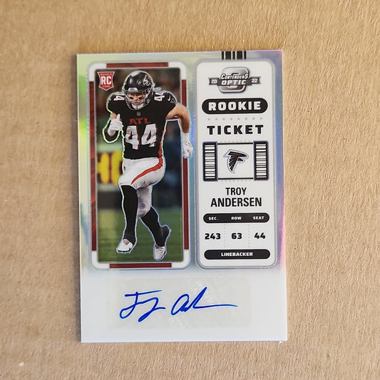 Troy Anderson Rookie Ticket Auto Silver