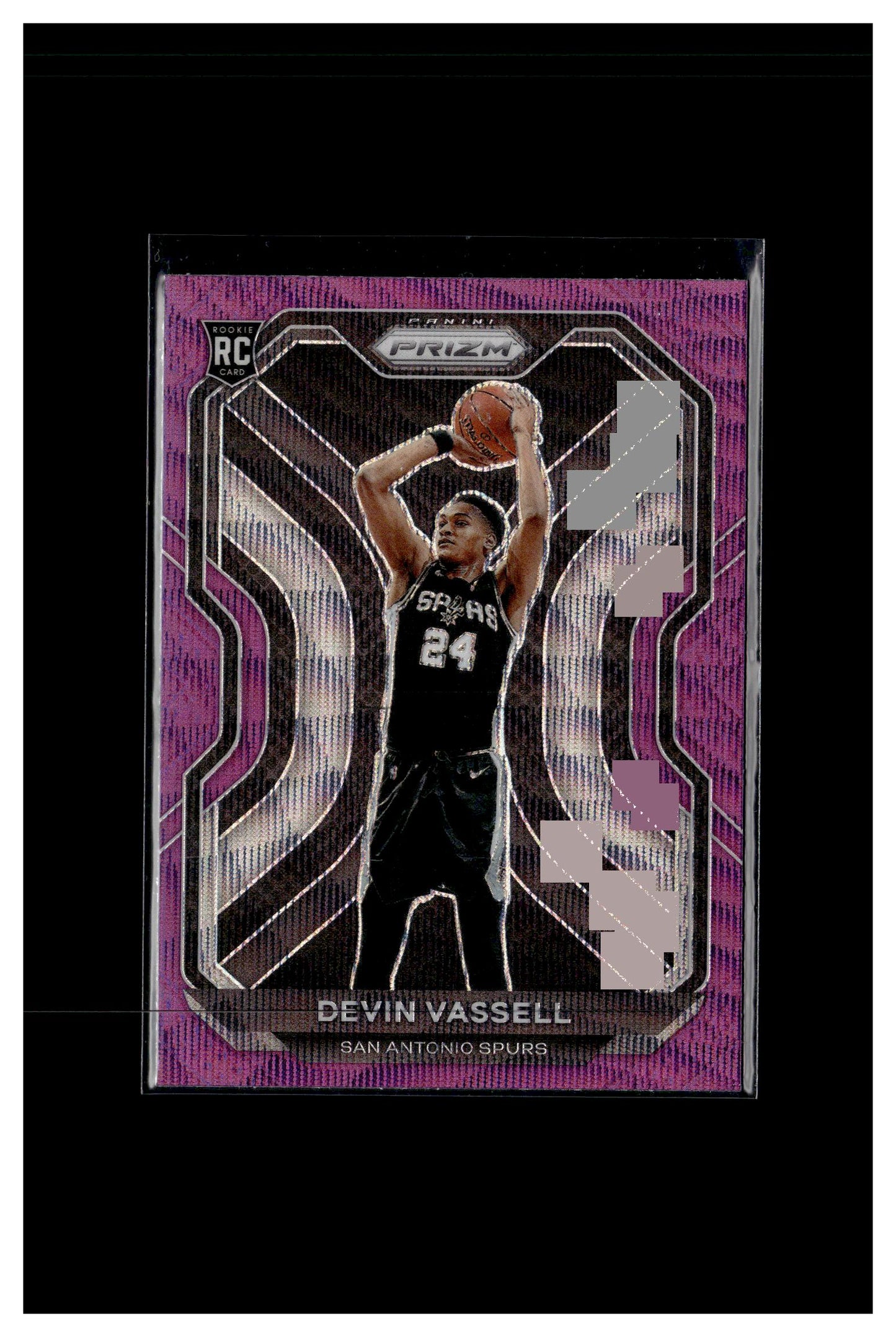 2020-21 Panini Prizm #252 Devin Vassell Purple Wave Prizms Rookie RC