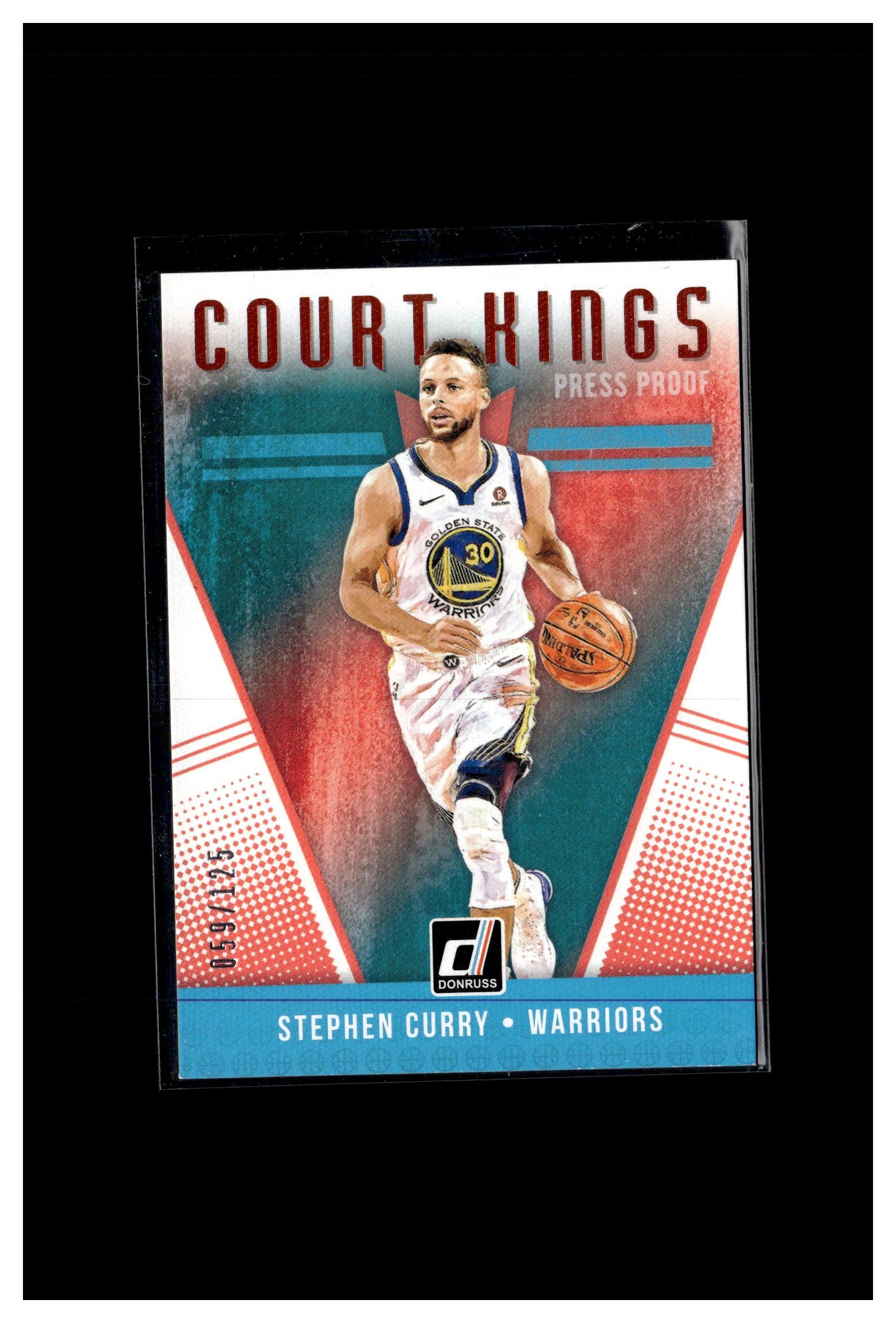 2018-19 Donruss #21 Stephen Curry Court Kings Press Proof /125