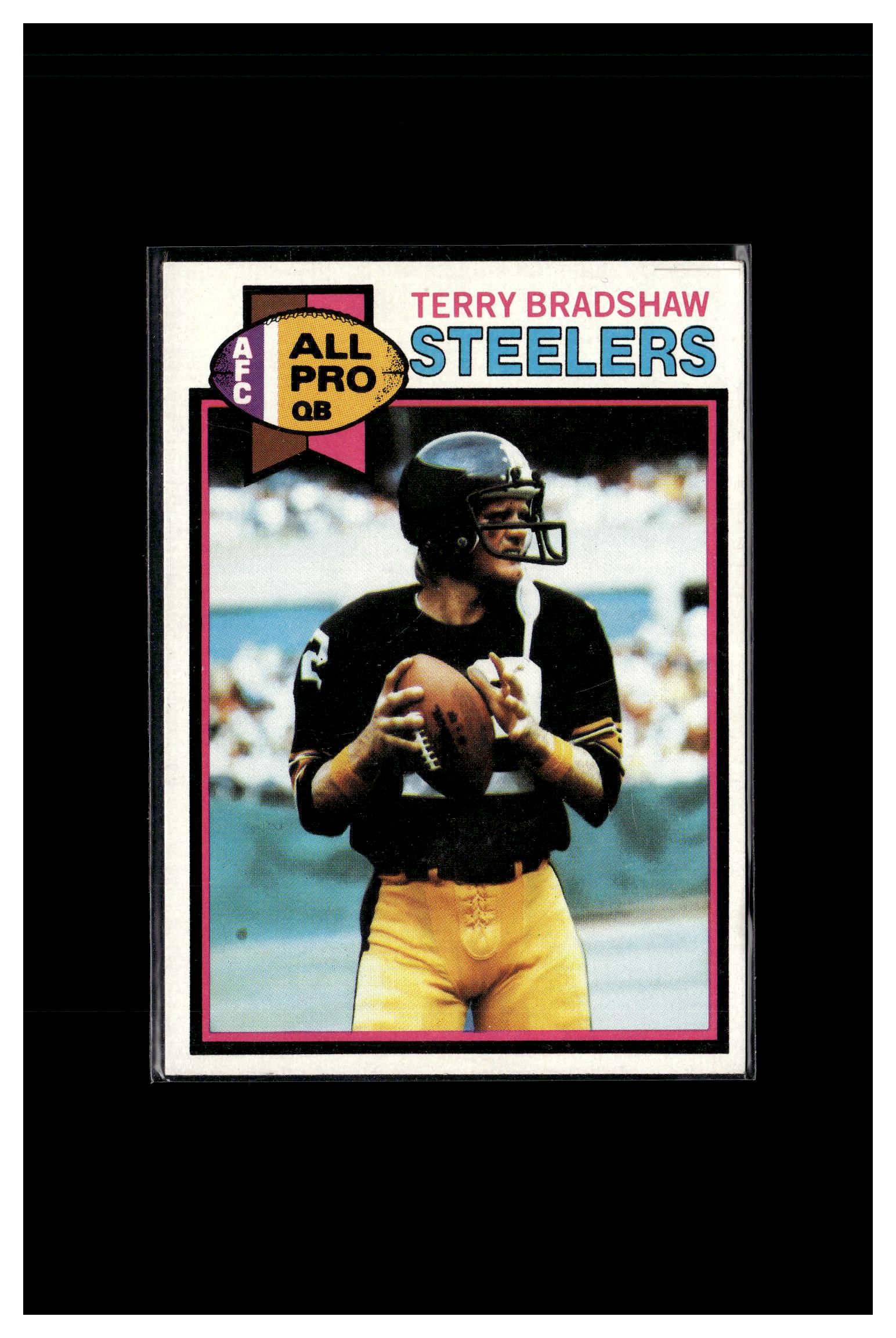 1979 Topps #500 Terry Bradshaw Cream Colored Back