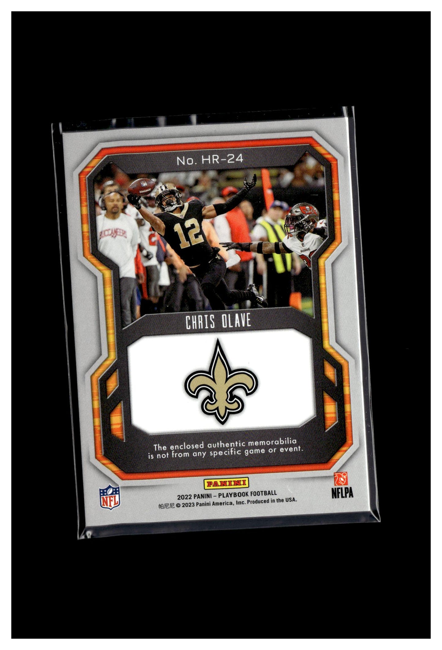 2022 Panini Playbook #HR-24 Chris Olave Hot Routes Platinum #/75