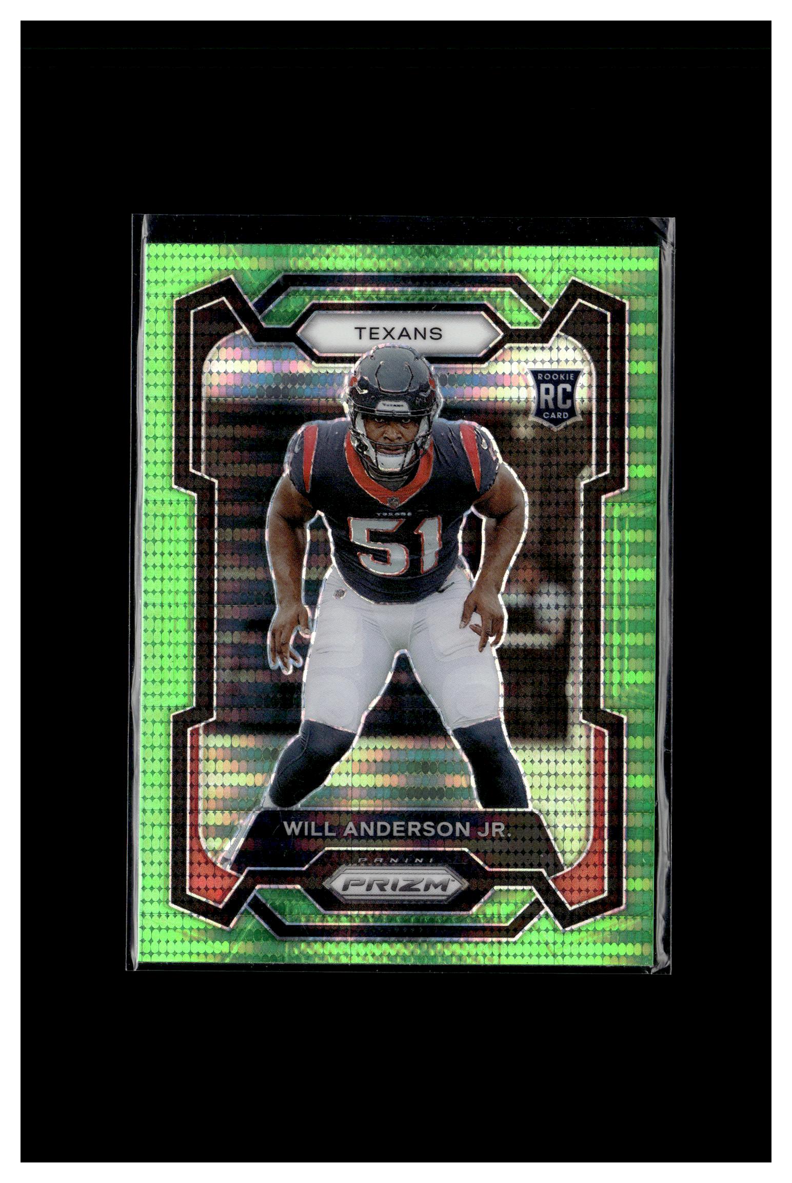 2023 Panini Prizm #342 Will Anderson Jr. Neon Green Pulsar