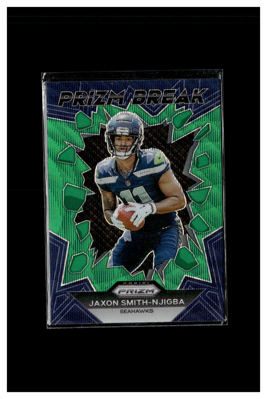 2023 Panini Prizm #PB-2 Jaxon Smith-Njigba Prizm Break Prizms Green