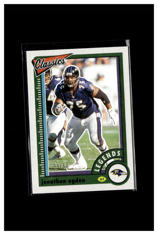 2022 Panini Classics #138 Jonathan Ogden Green Back #/50