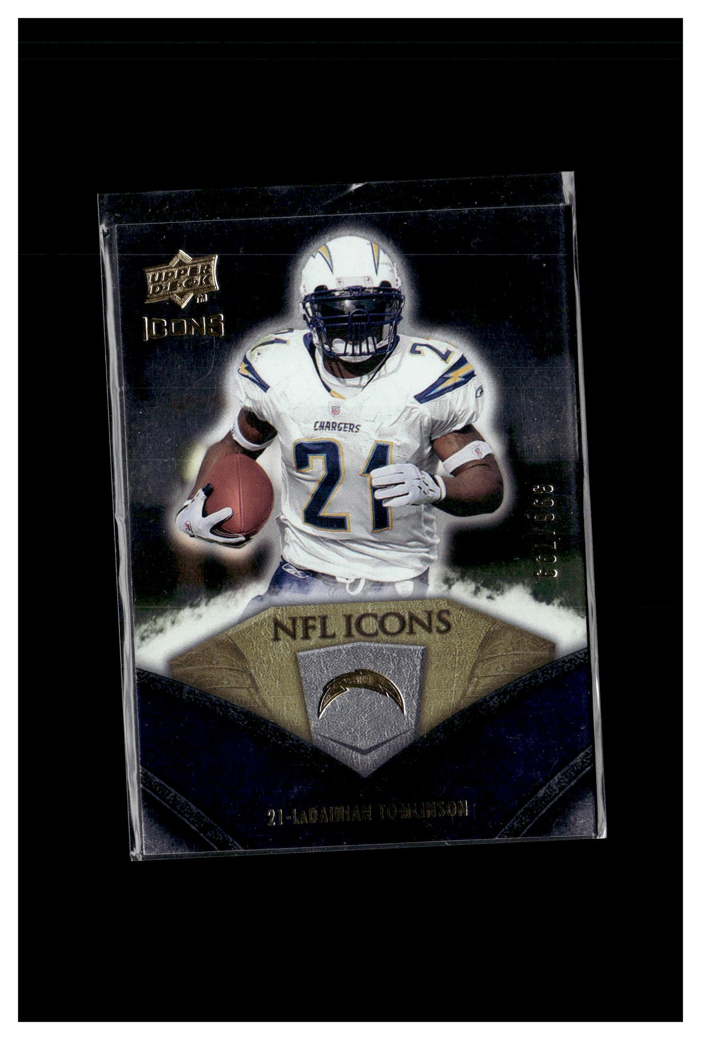 2008 Upper Deck Icons #NFL30 LaDainian Tomlinson NFL Icons Silver #/799