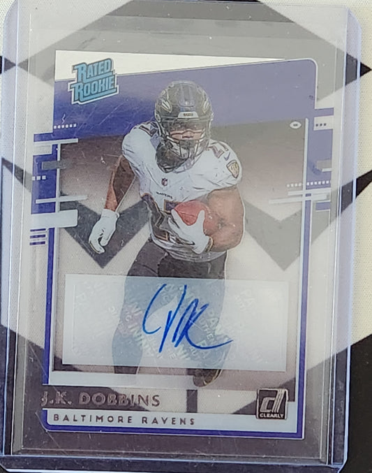 J.K Dobbins Rated Rookie Auto Clearly (300 Points)