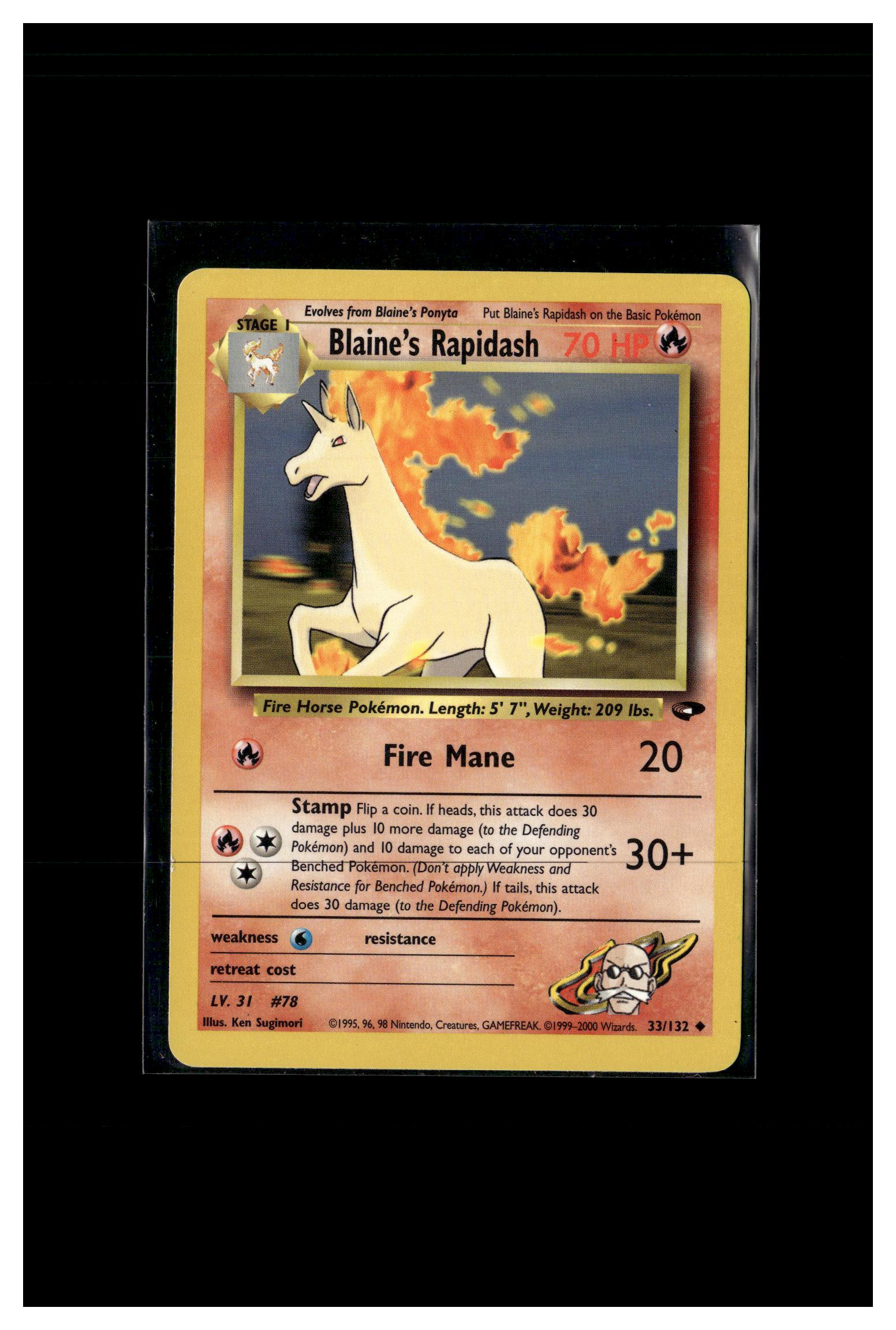 Gym Challenge #033/132 Blaine's Rapidash
