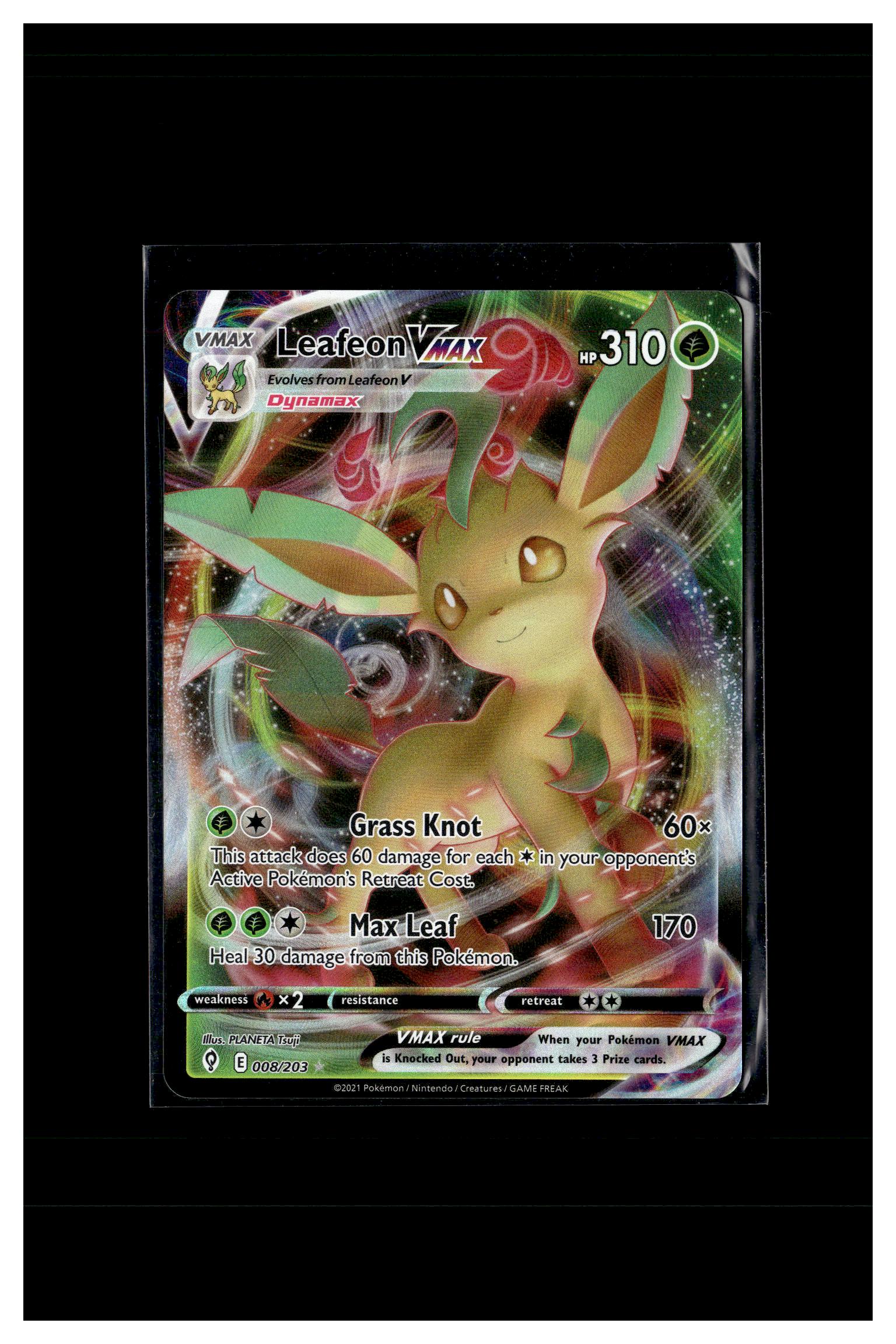 SWSH07: Evolving Skies #008/203 Leafeon VMAX