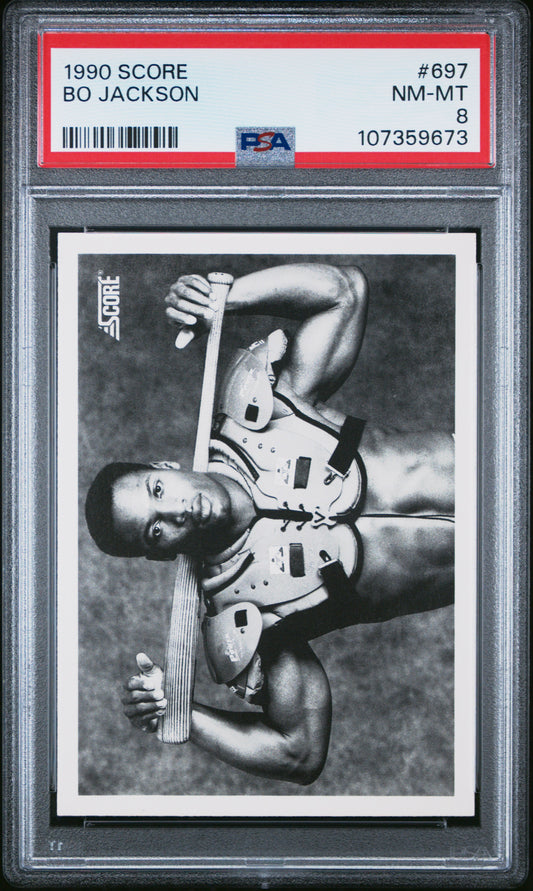 1990 Score #697 Bo Jackson PSA 8