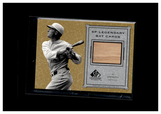 2001 SP Legendary Cuts #B-AS Al Simmons Game Bat