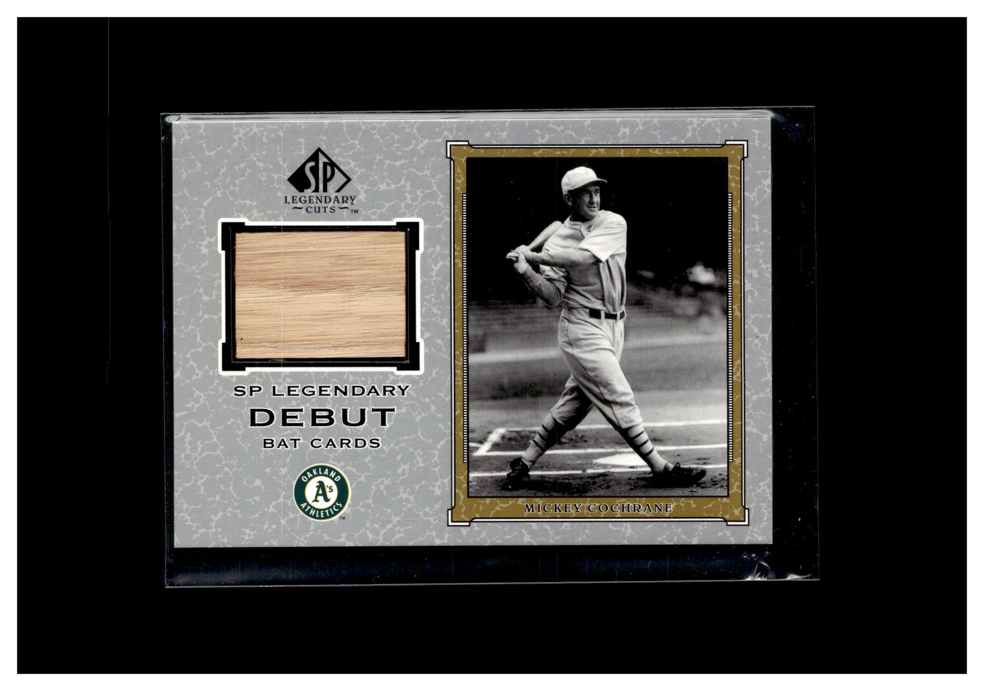 2001 SP Legendary Cuts #D-MC Mickey Cochrane Debut Game Bat