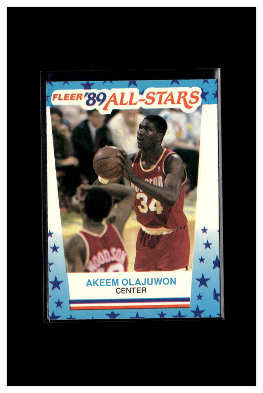 1989-90 Fleer #2 Akeem Olajuwon Stickers 4