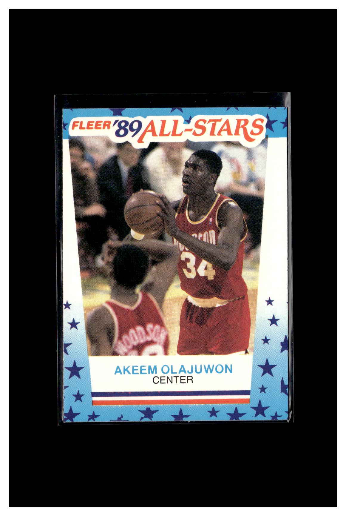 1989-90 Fleer #2 Akeem Olajuwon Stickers 5