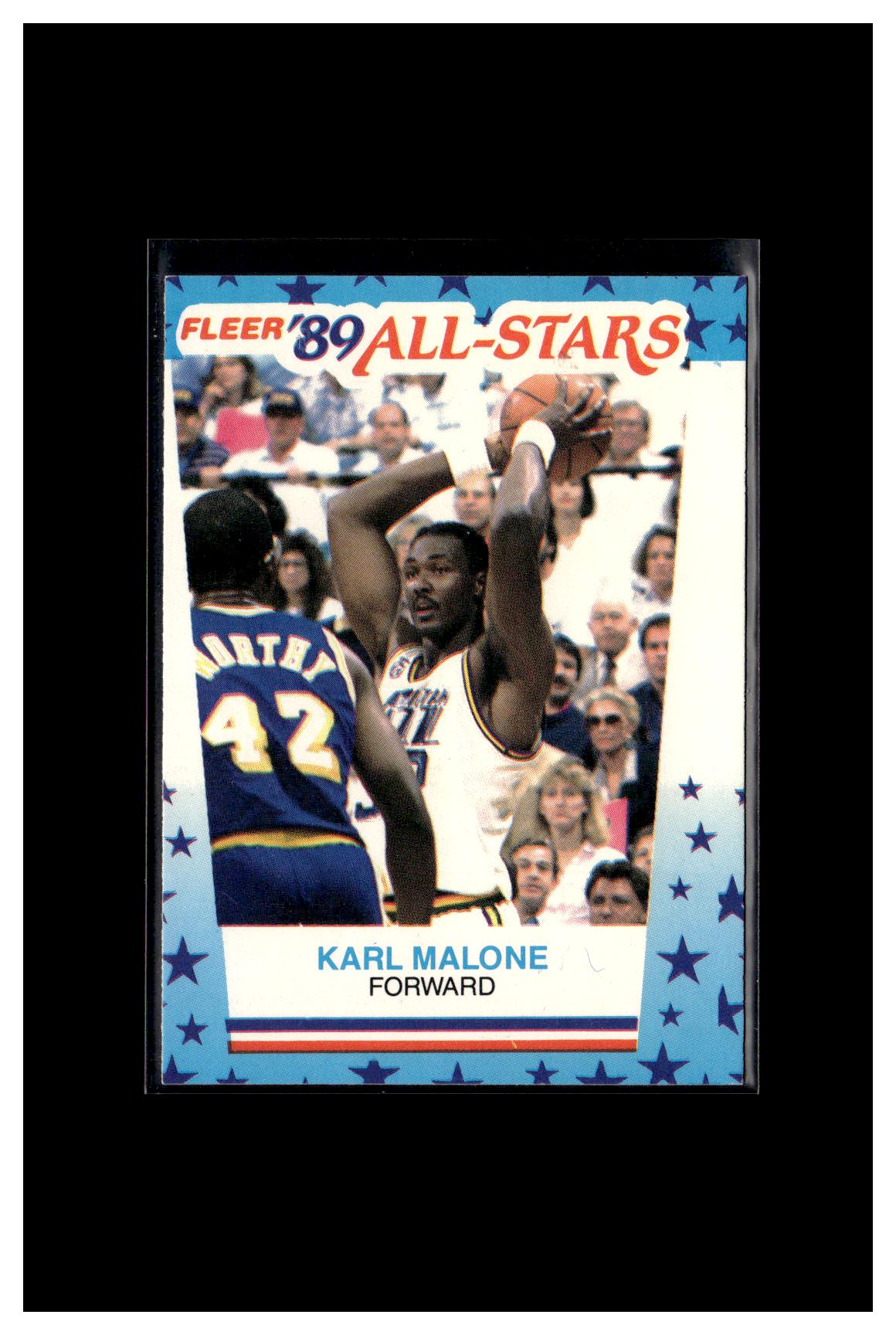 1989-90 Fleer #1 Karl Malone Stickers 3