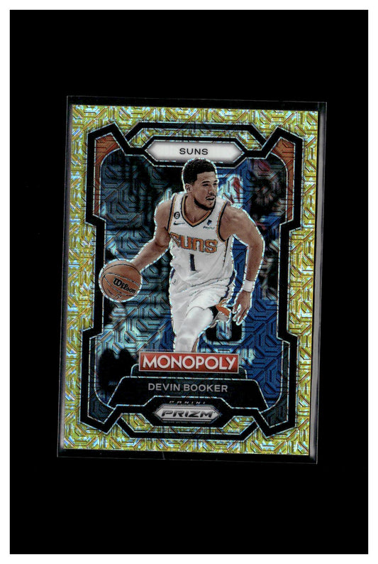 2023-24 Panini Prizm Monopoly #72 Devin Booker Gold Millionaire Shimmer #/500