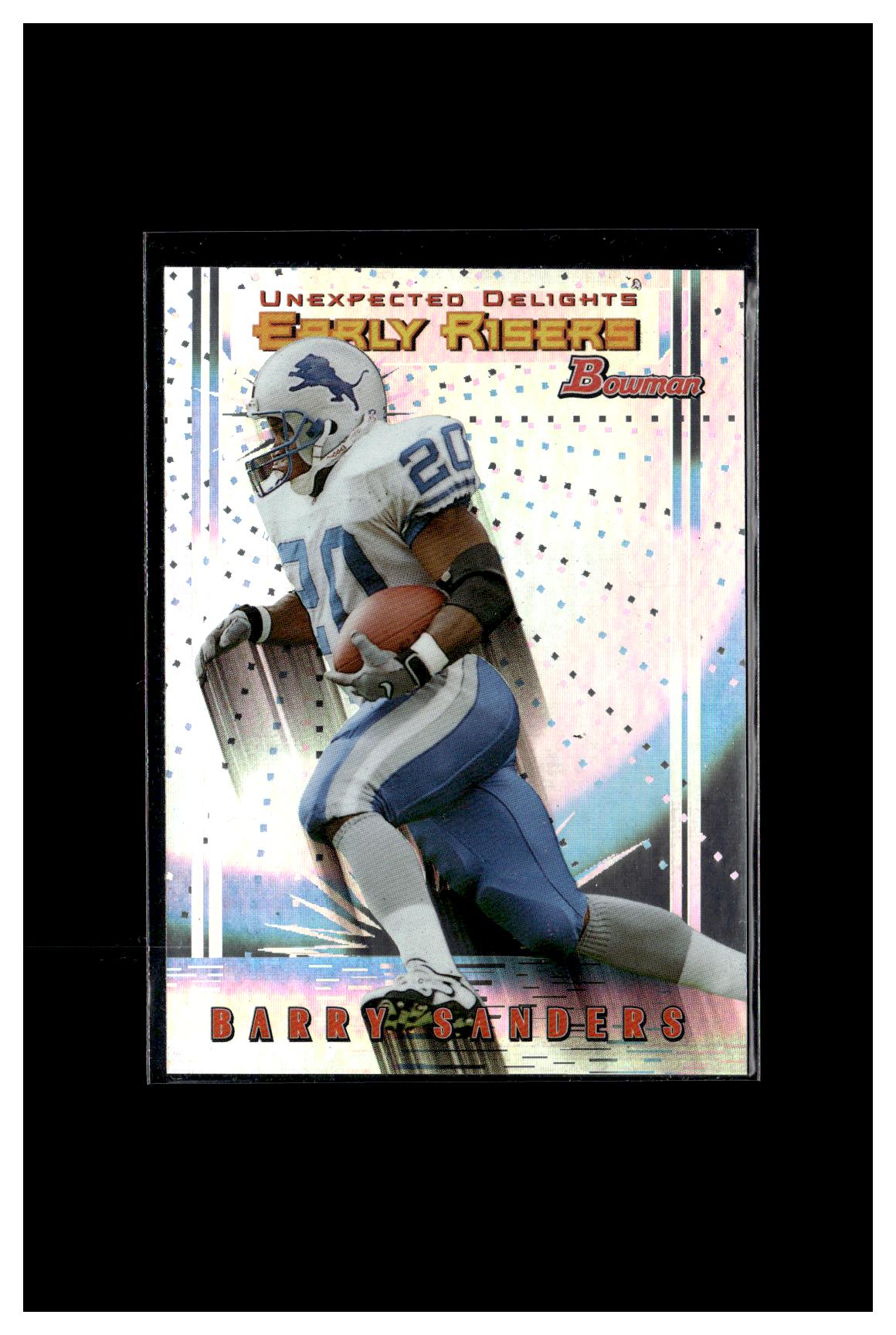 1999 Bowman #U4 Barry Sanders Late Bloomers/Early Risers