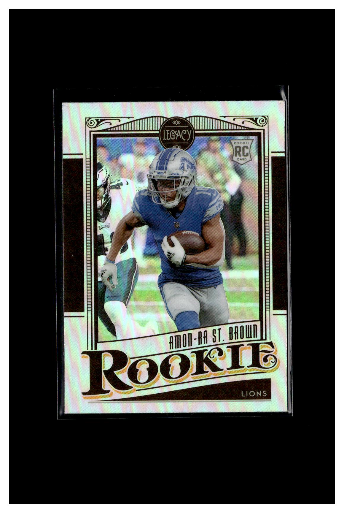 2021 Panini Chronicles #206 Amon-Ra St. Brown Legacy Update Rookies Silver