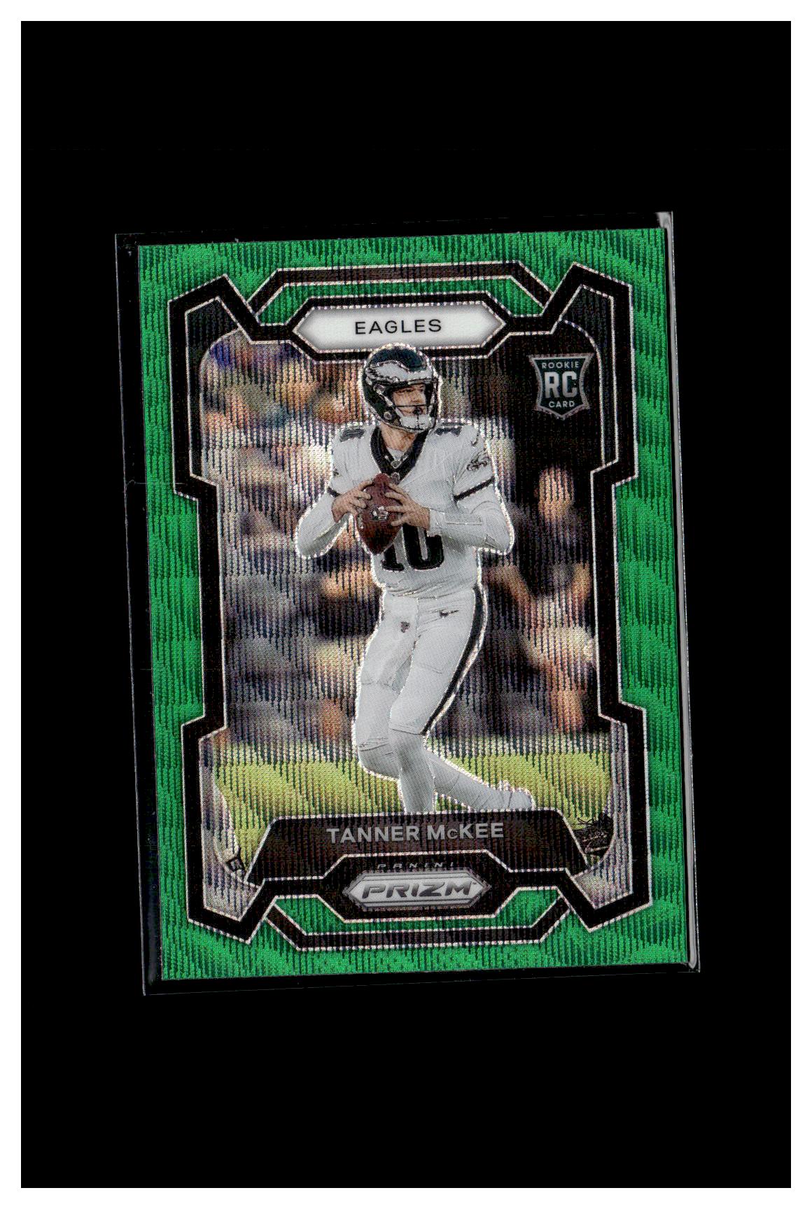 2023 Panini Prizm #383 Tanner McKee Green Wave