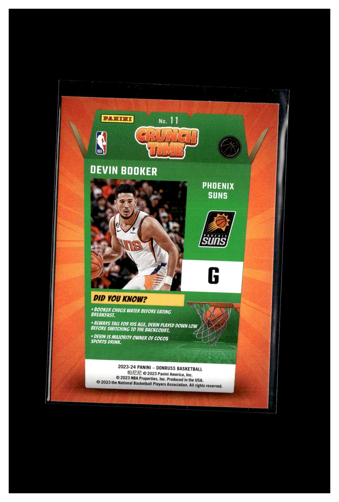 2023-24 Donruss #11 Devin Booker Crunch Time