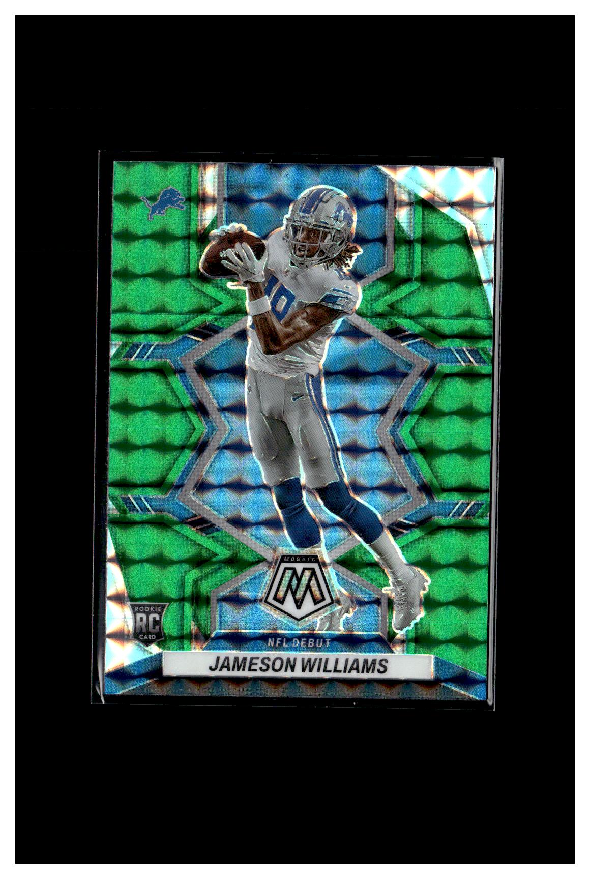 2022 Panini Mosaic #278 Jameson Williams Mosaic Green