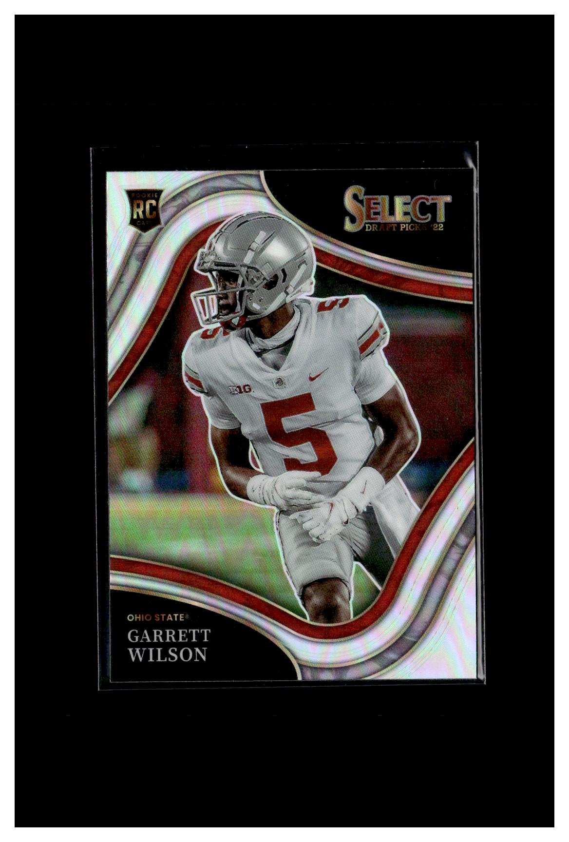 2022 Panini Select Draft Picks #104 Garrett Wilson Silver Prizm