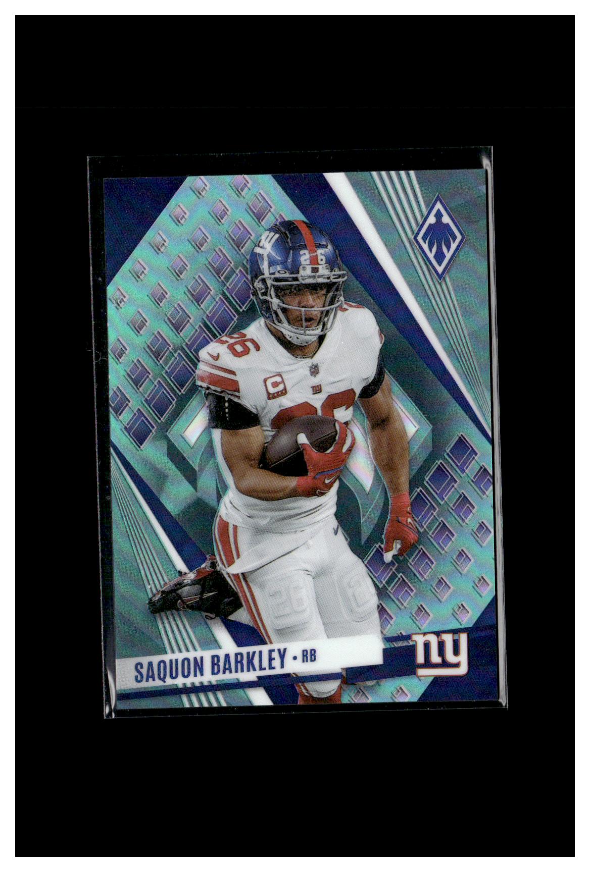 2023 Panini Phoenix #31b Saquon Barkley Purple Seismic #/125