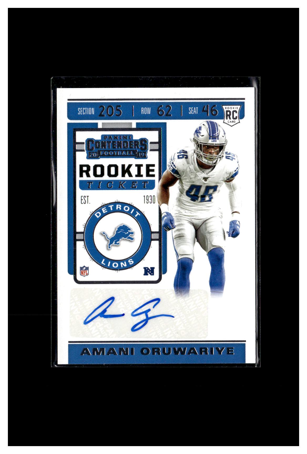 2019 Panini Contenders #142 Amani Oruwariye