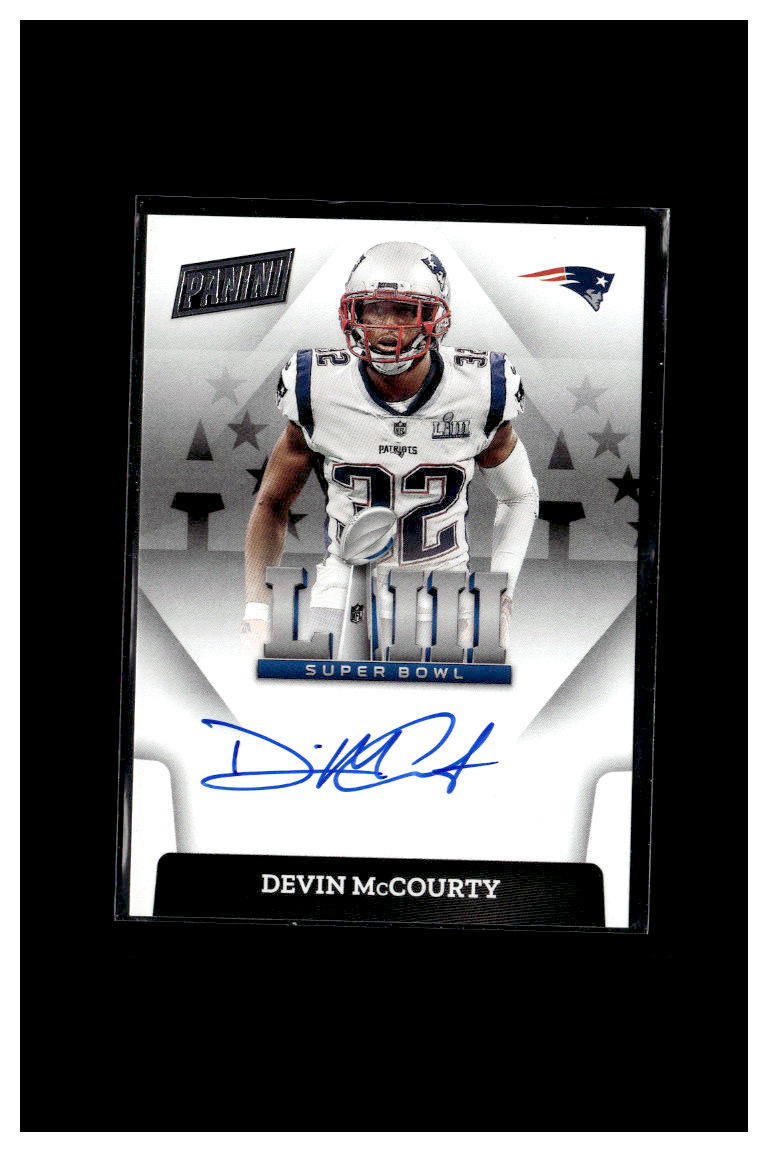 Devin McCourty Superbowl Auto on card