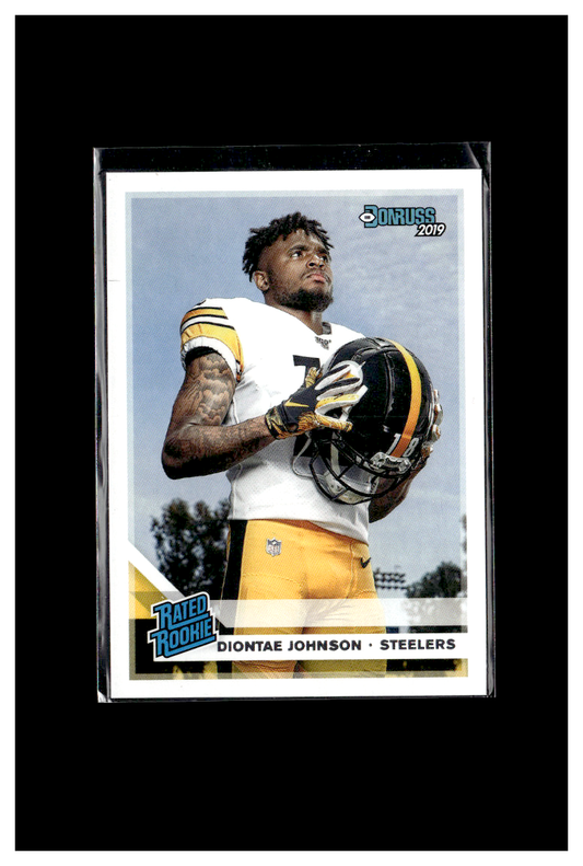 DIONTE JOHNSON RATED ROOKIE CARD 2019 Donruss #327 PITTSBURGH STEELERS