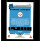 DIONTE JOHNSON RATED ROOKIE CARD 2019 Donruss #327 PITTSBURGH STEELERS